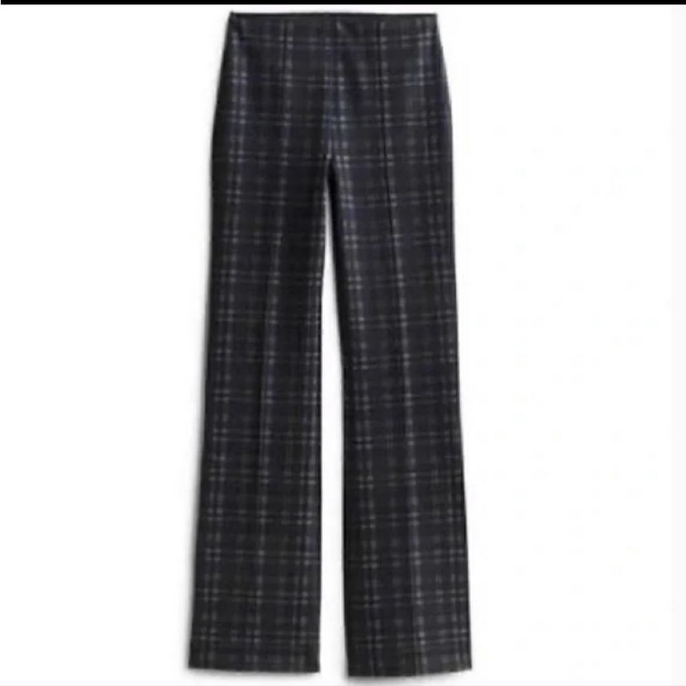 Lysse High Waist Plaid Legging Pull On Pant Boot Cut Size SP
